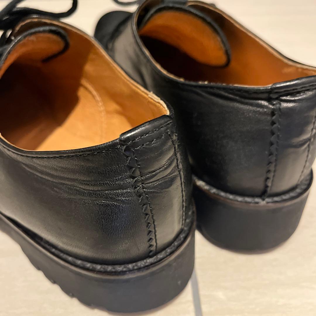 靴 PADRONE DERBY STRAIGHT TIP SHOES