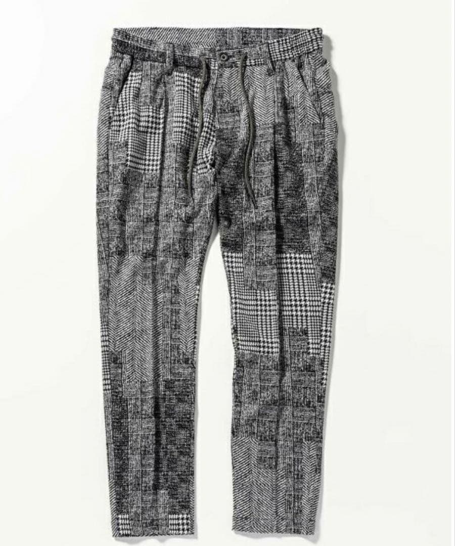 1PIU1UGUALE3 RELAXハウンドトゥースジャガードジャケット＋パンツ