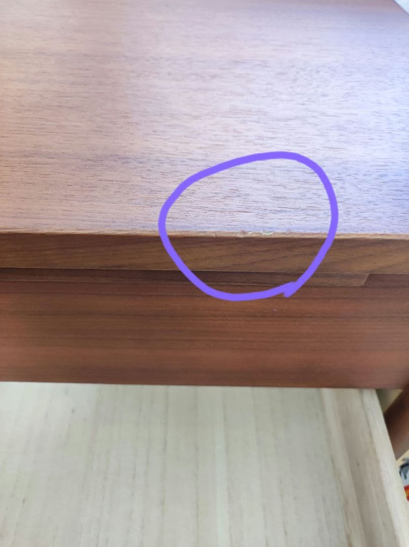 ウォルナット　木製チェスト　4段　引き出し ８個幅120cm　収納