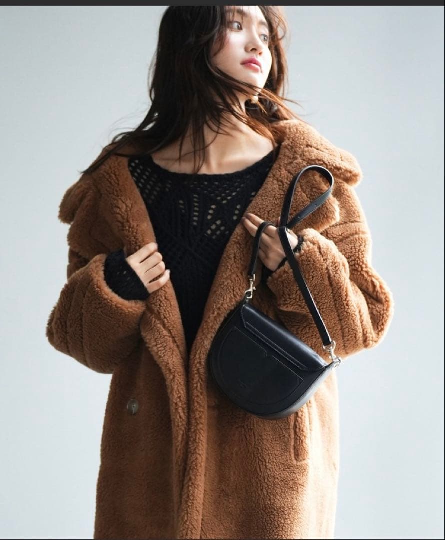 新品タグ付　SAISON DE PAPILLON ロングボアコート　ZARA