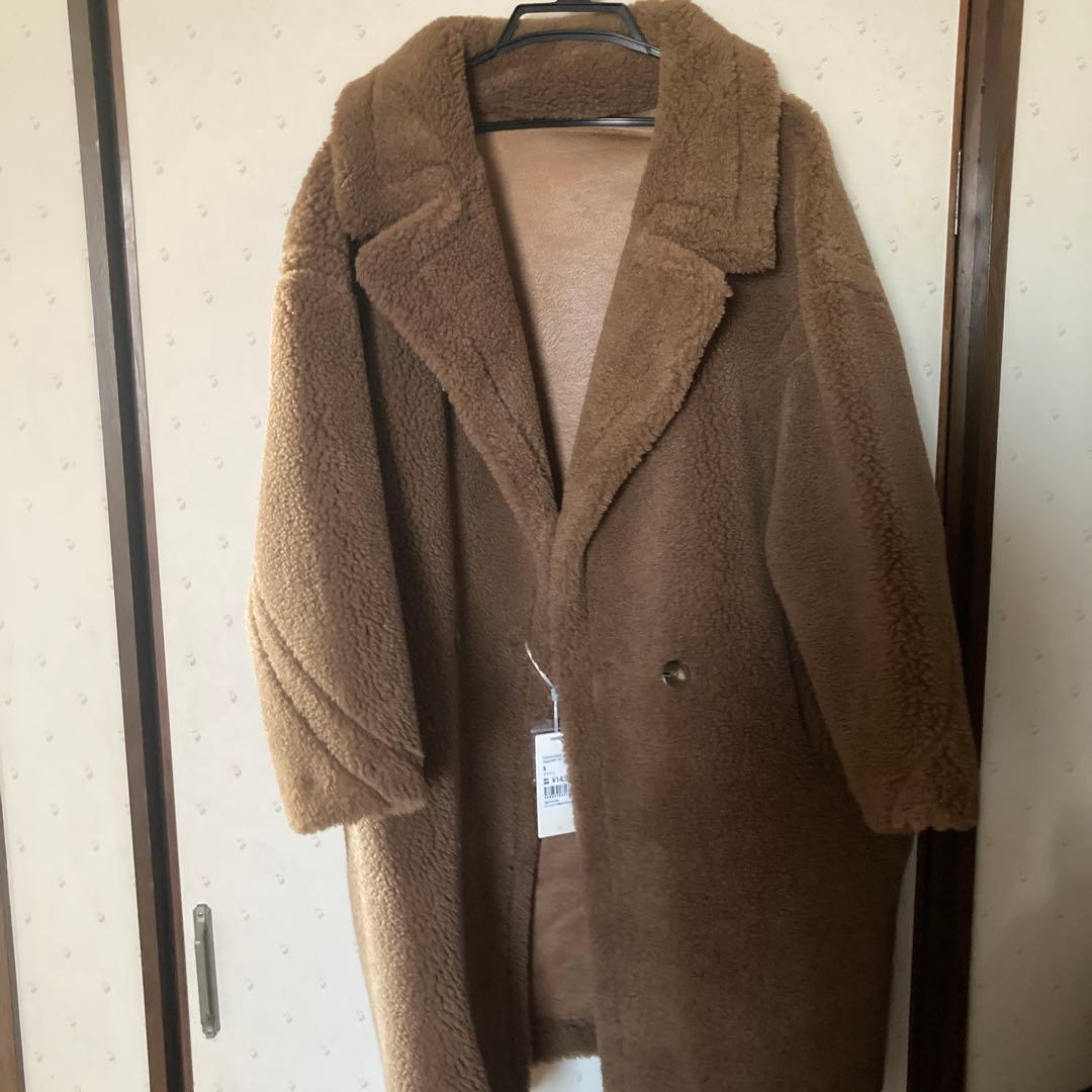 新品タグ付　SAISON DE PAPILLON ロングボアコート　ZARA