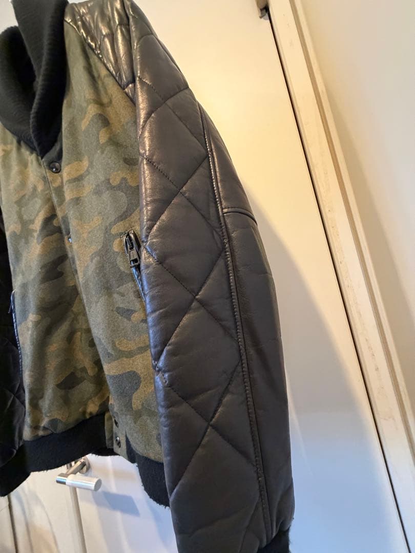 ヤ*ス様 定価18万 1piu1uguale3カシミヤ混シープスキン スタジャン