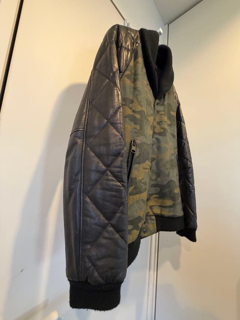 ヤ*ス様 定価18万 1piu1uguale3カシミヤ混シープスキン スタジャン