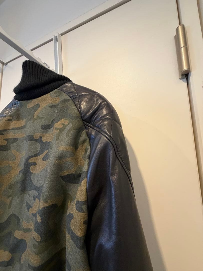 ヤ*ス様 定価18万 1piu1uguale3カシミヤ混シープスキン スタジャン