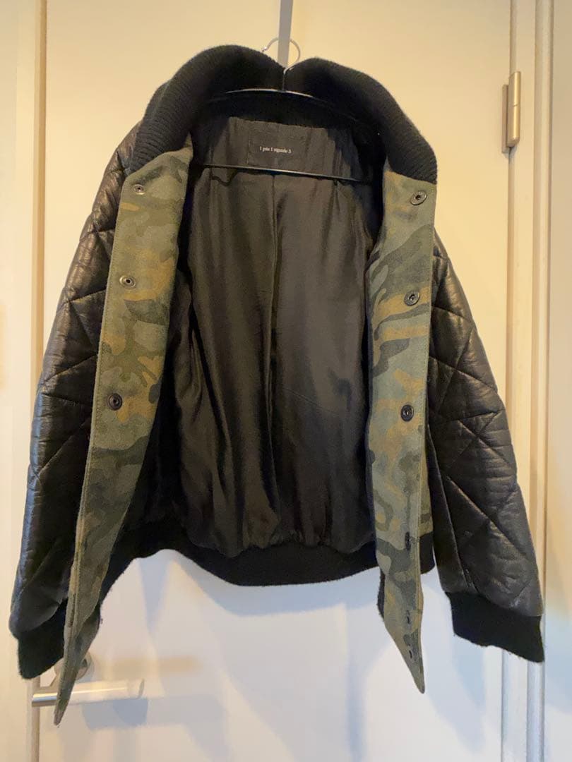 ヤ*ス様 定価18万 1piu1uguale3カシミヤ混シープスキン スタジャン