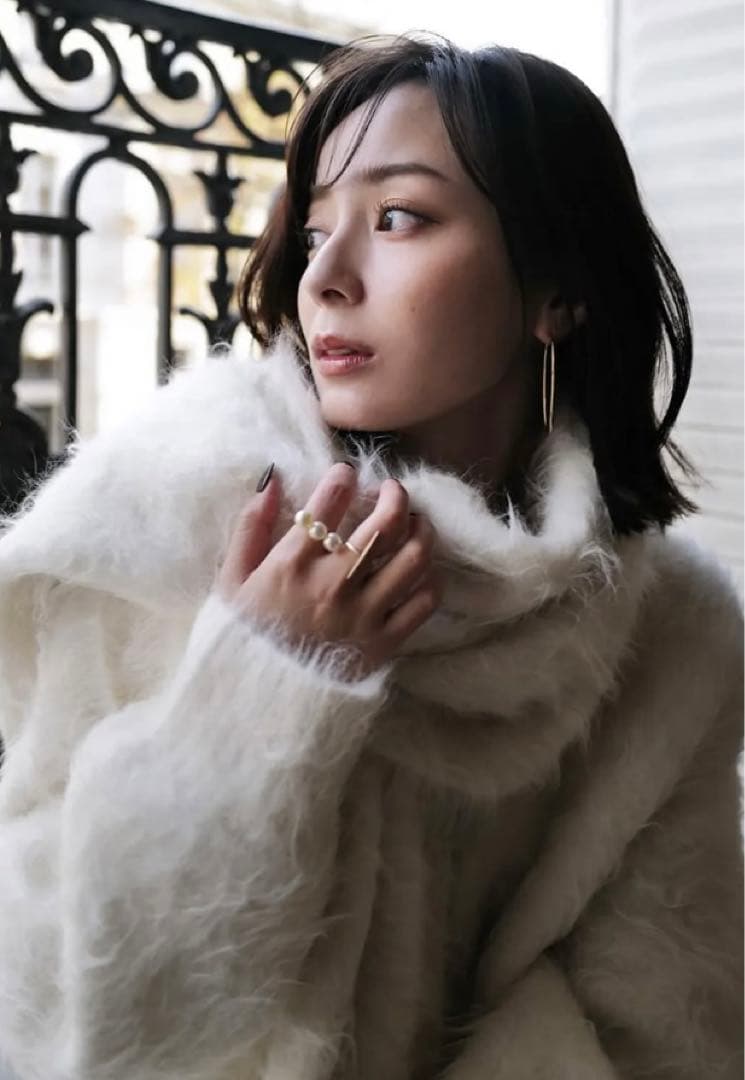 スーリーアルパカニットマフラー　アニュアンス　　　　　　　anuans