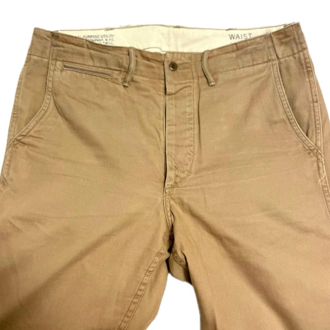 希少 RRL 45カーキ チノusarmy ヴィンテージ ラルフローレン