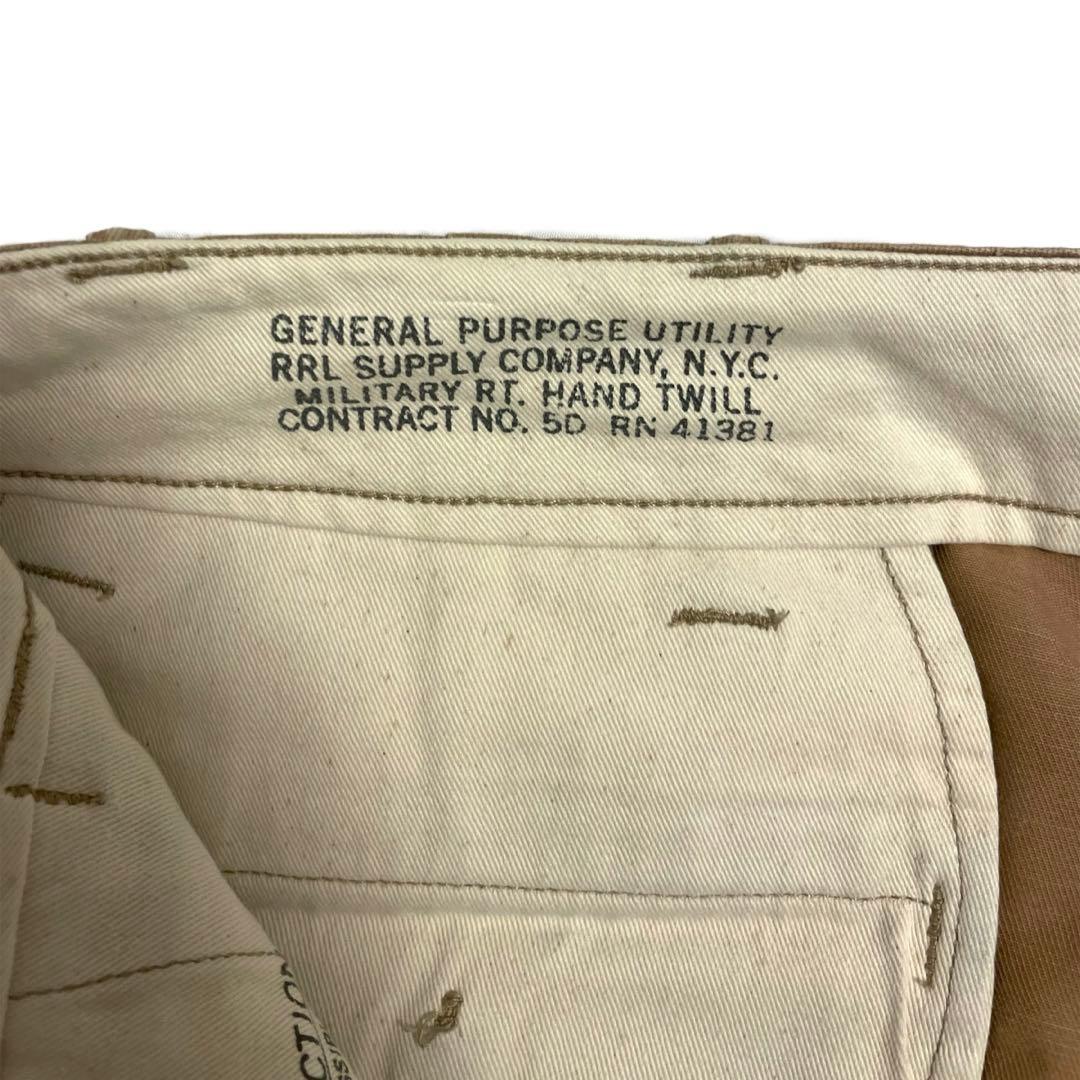 希少 RRL 45カーキ チノusarmy ヴィンテージ ラルフローレン
