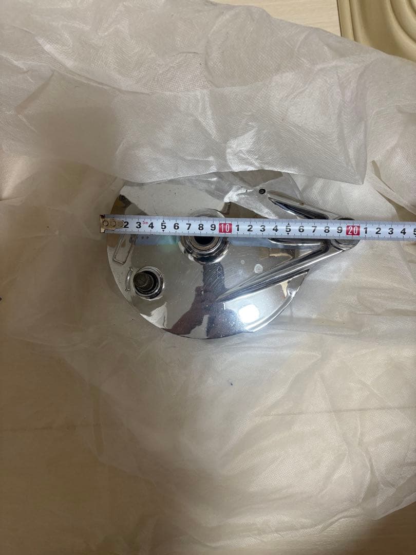 もと絶版GSX400E 刀　リアブレーキ　メッキドラム　パネル　　当時物