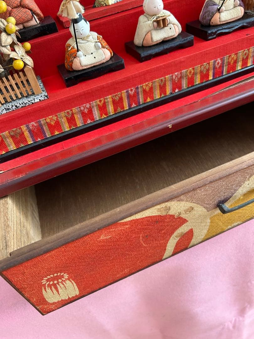 豆雛　雛人形　ガラスケースはおまけです