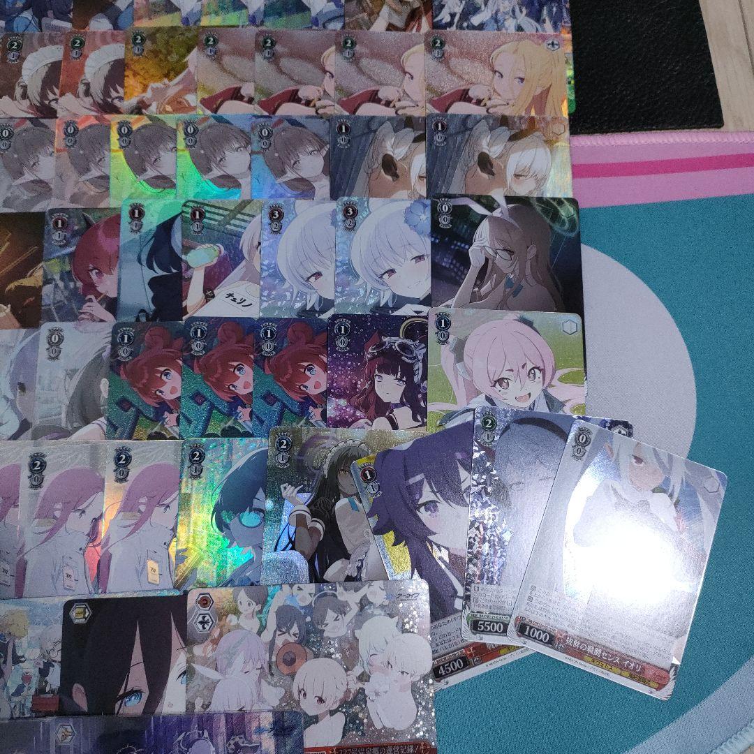 ヴァイスシュヴァルツ　ブルアカ　SR RRRメモロビ　カード110枚まとめ売り