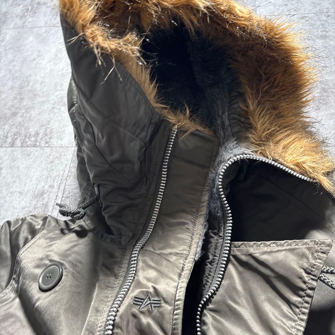 alpha n2b flight jacket n-2b ボタン欠けアリ　短丈