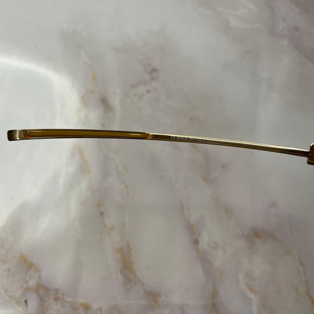 GUCCI グッチ ラインストーン Y2K リムレス サングラス ケース付き