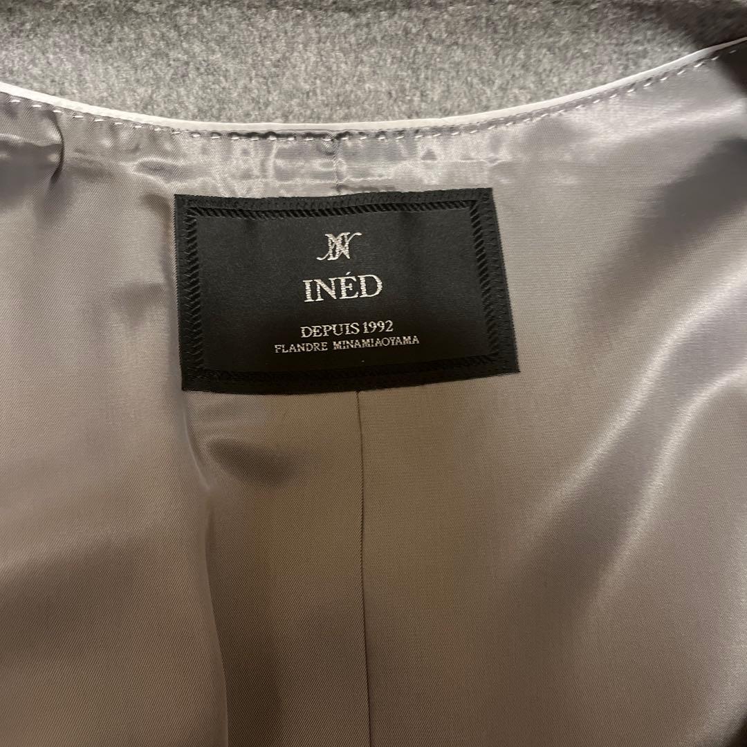 【まる】INÉD グレー カシミアコート