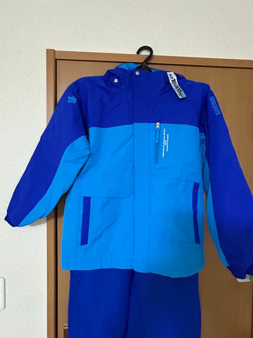 DESCENTE 子ども用スキーウェア 青　サイズ160