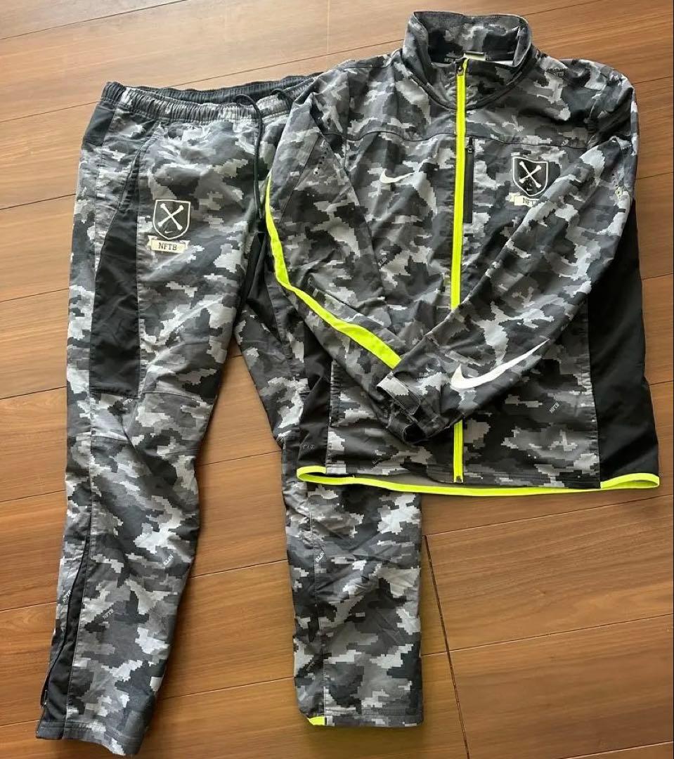 NIKE NFTB DRI-FIT WOVEN カモフラ セットアップ M