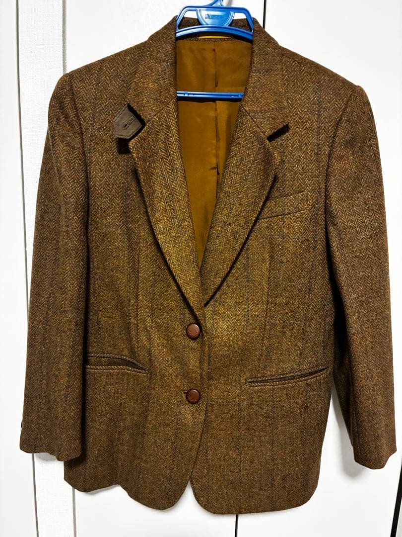【月さま専用】美品✨ バーバリー ウール ツイードジャケット ヘリンボーン