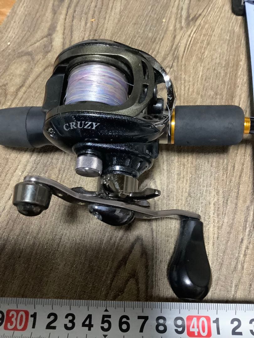 ダイワ　シマノ　CRUZY ベイトリール ロッド付き 約2.1m 竿とリール
