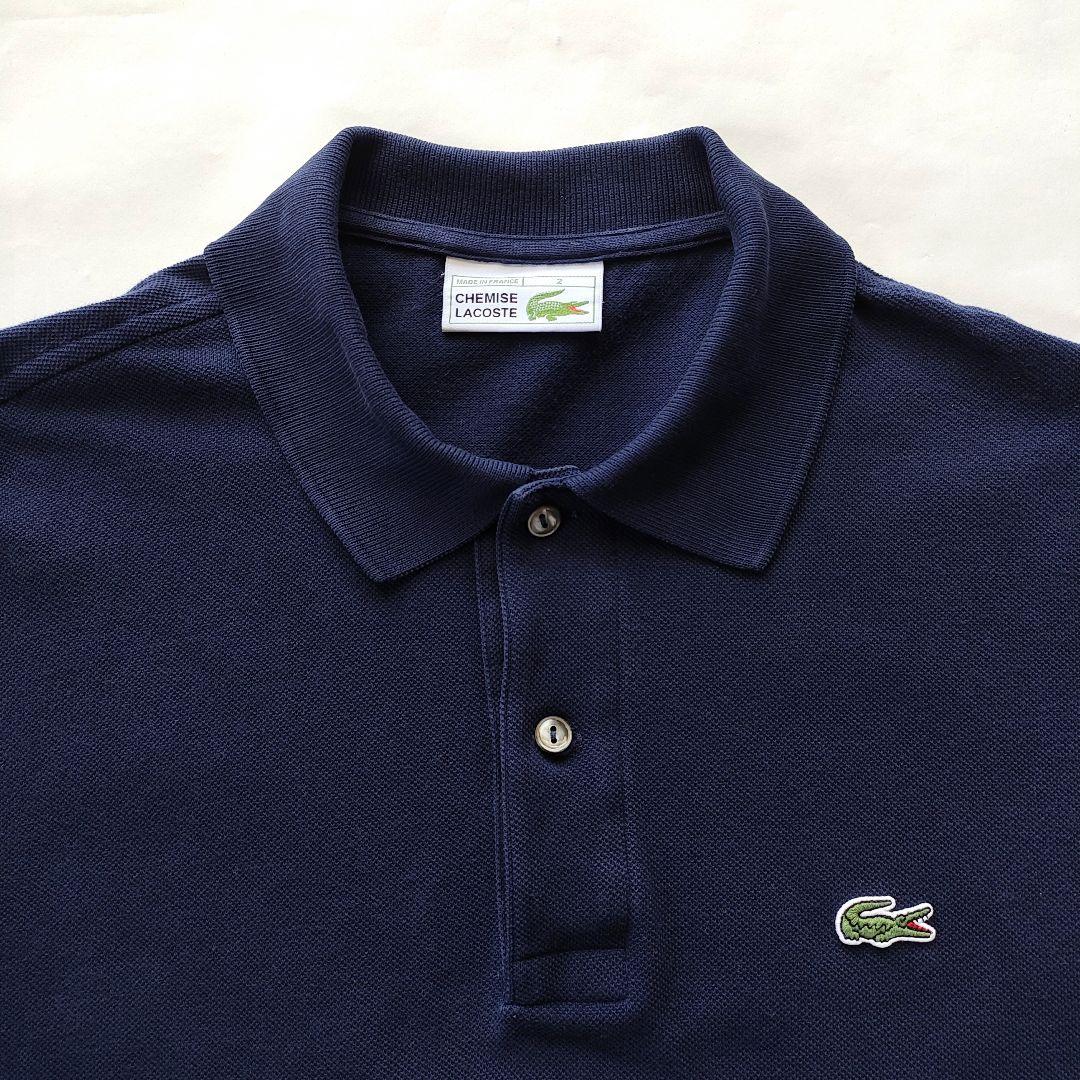 【美品】フレンチラコステ 半袖ポロシャツ ネイビー フランス製 L1212L