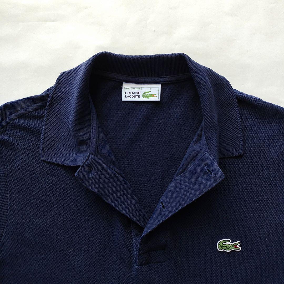 【美品】フレンチラコステ 半袖ポロシャツ ネイビー フランス製 L1212L