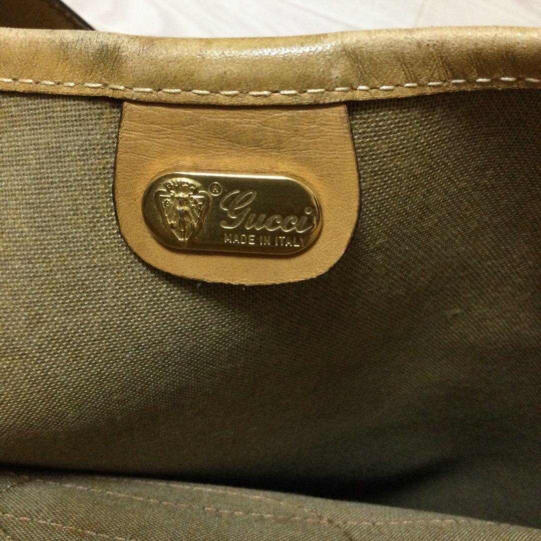 希少 GUCCI オールドグッチ シェリーライン トートバッグ ショルダーバッグ