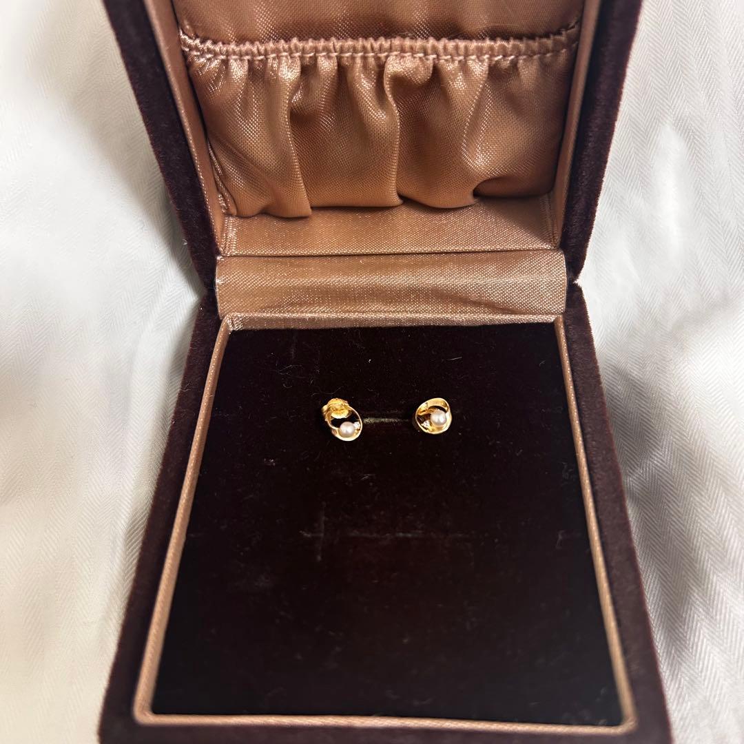 ete ピアス K10YG 771339 イエローゴールド 美品