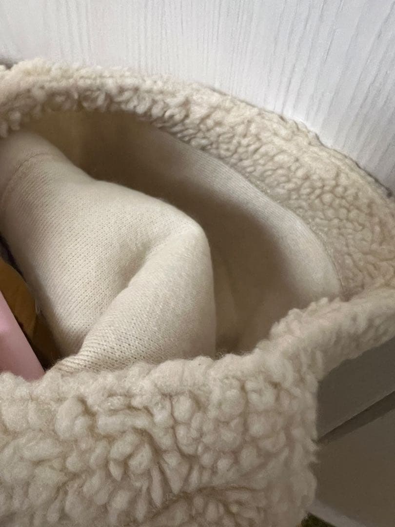 ニコアンドgymphlex ジムフレックス　パーカーボアベスト　ベージュ