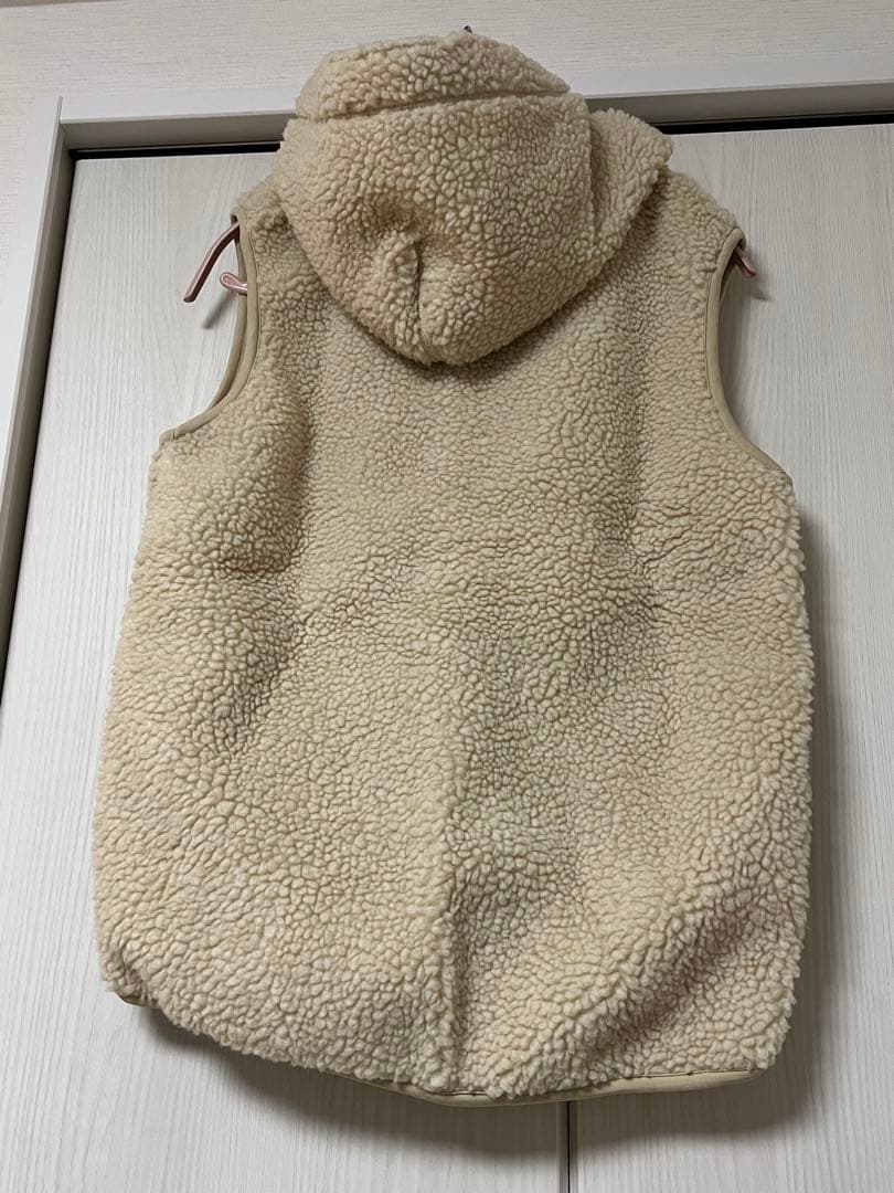 ニコアンドgymphlex ジムフレックス　パーカーボアベスト　ベージュ