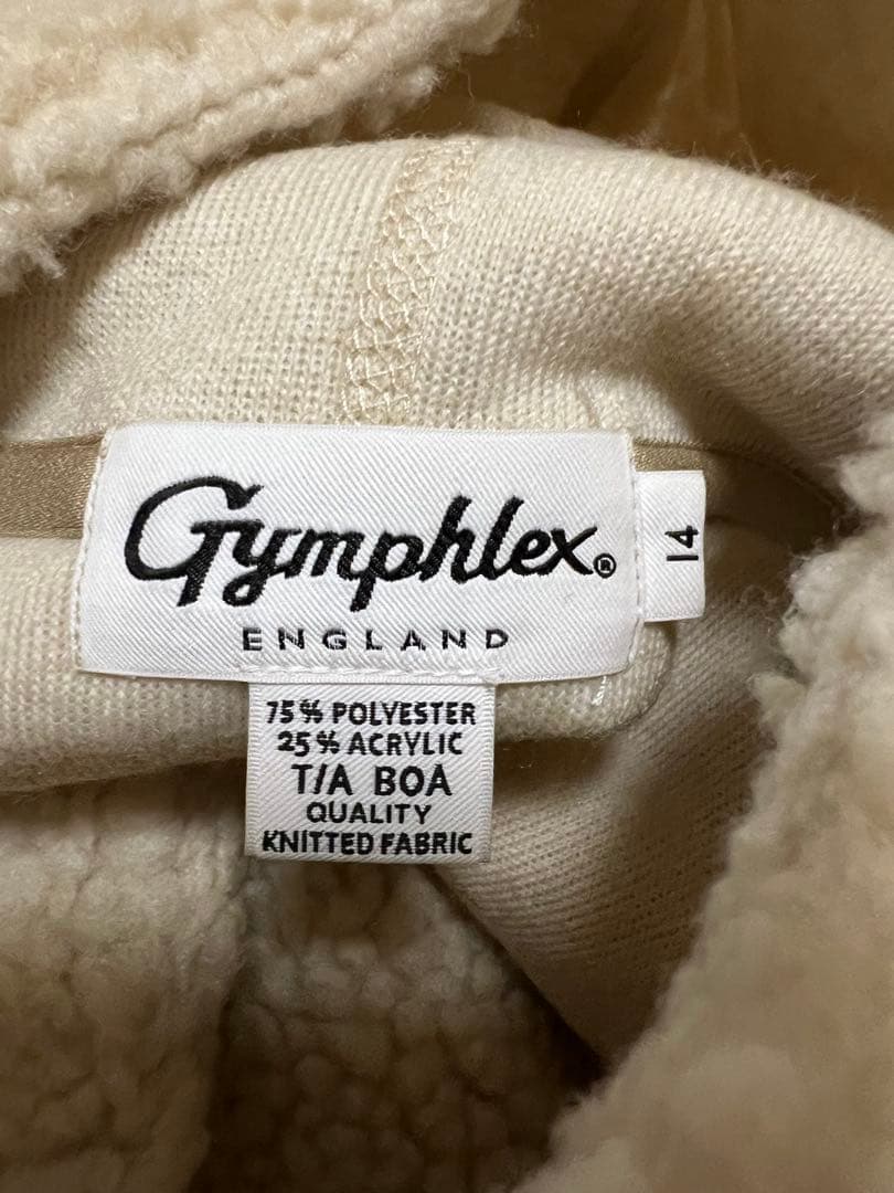 ニコアンドgymphlex ジムフレックス　パーカーボアベスト　ベージュ