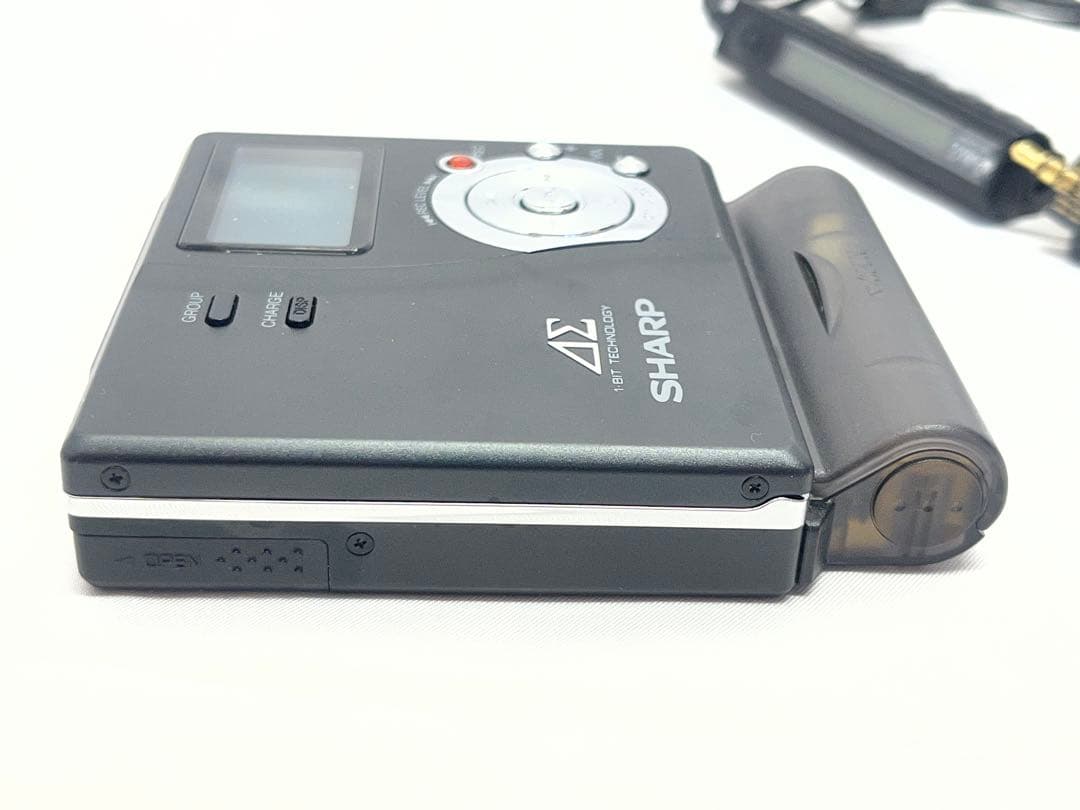 SHARP ポータブルMDレコーダー MD-DR77-B