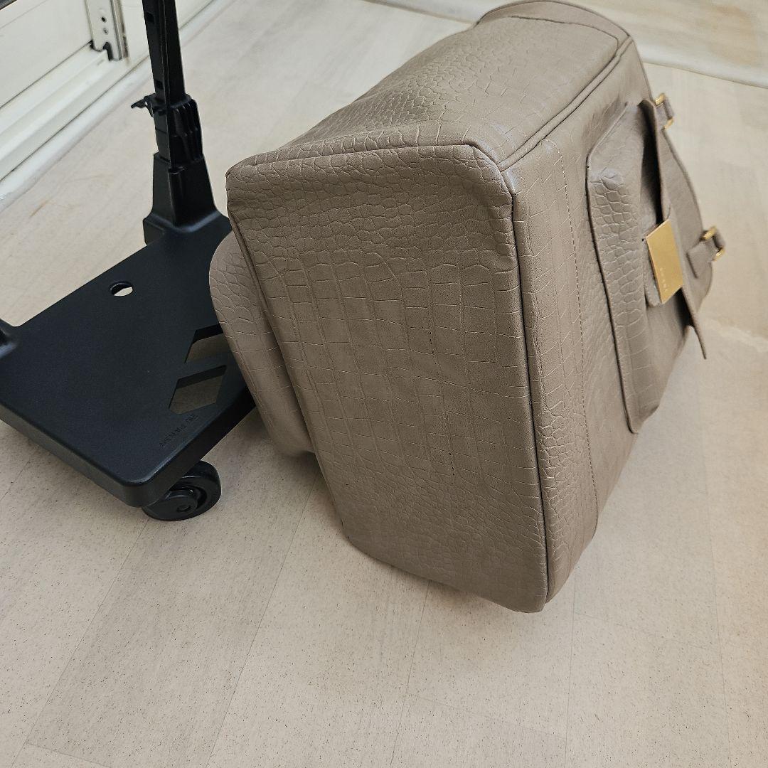 スワニー　　クロコダイル調　キャリーバッグ