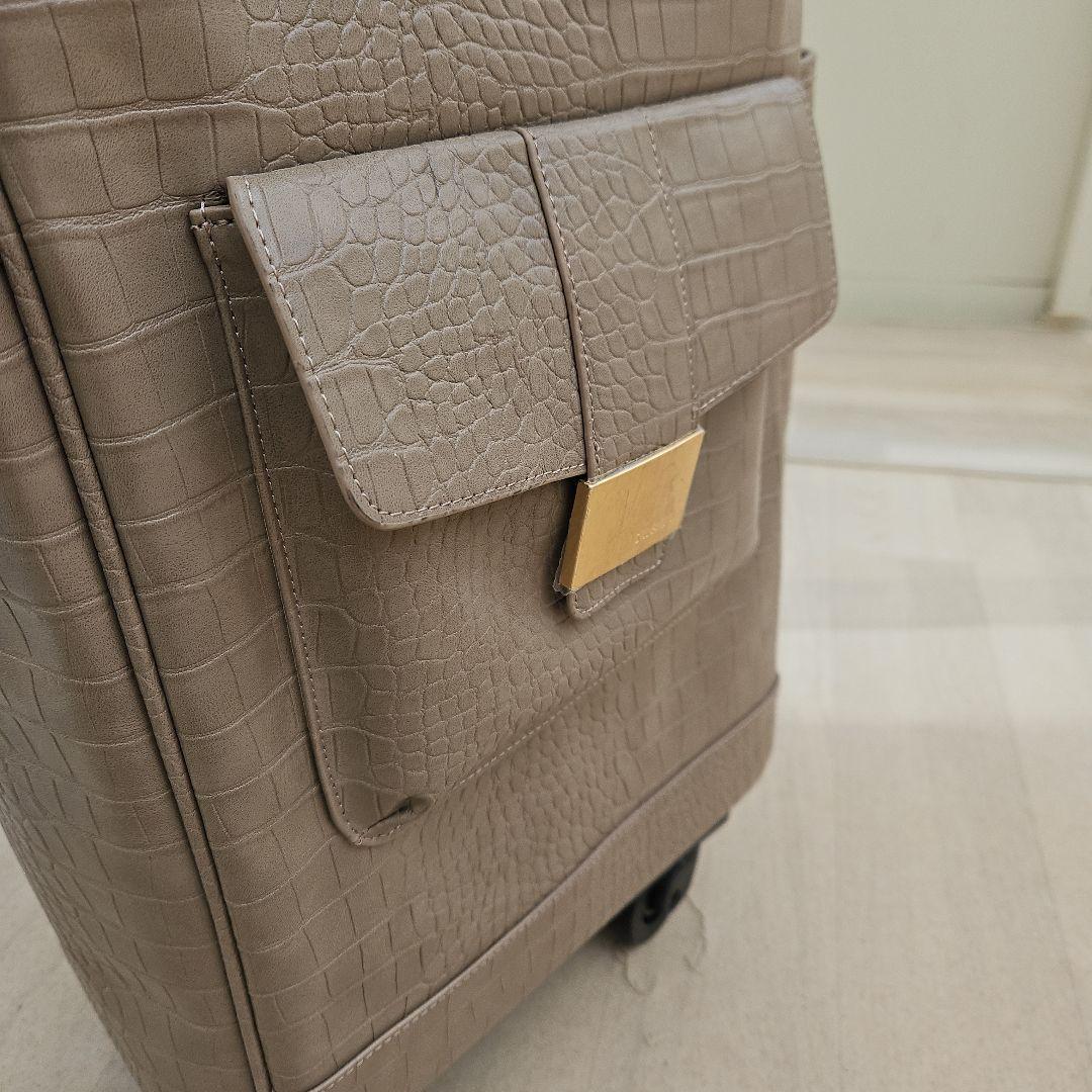 スワニー　　クロコダイル調　キャリーバッグ
