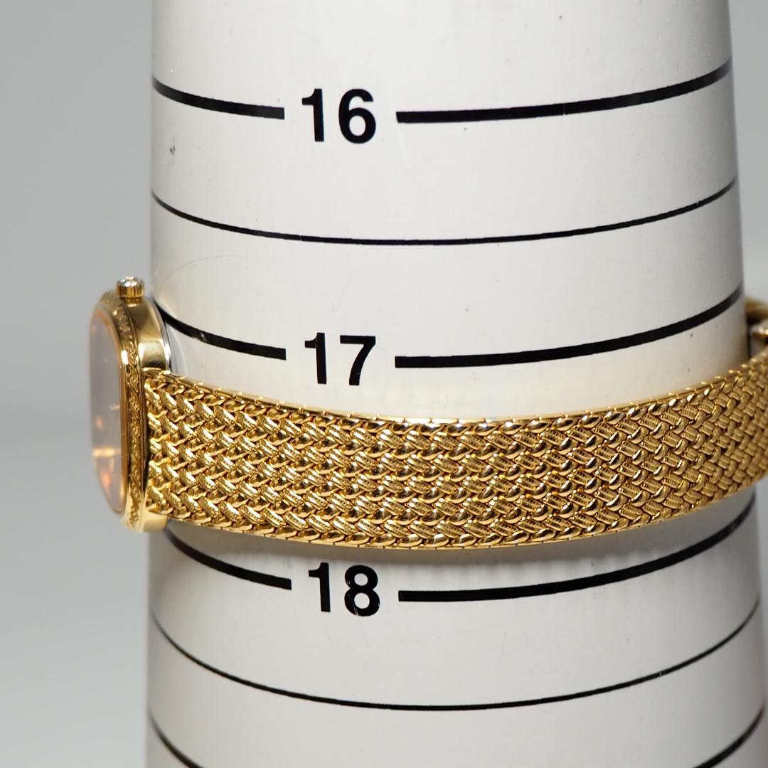 美品 エクセリーヌ セイコー SEIKO 1Pダイヤ スクエア 腕時計 H347