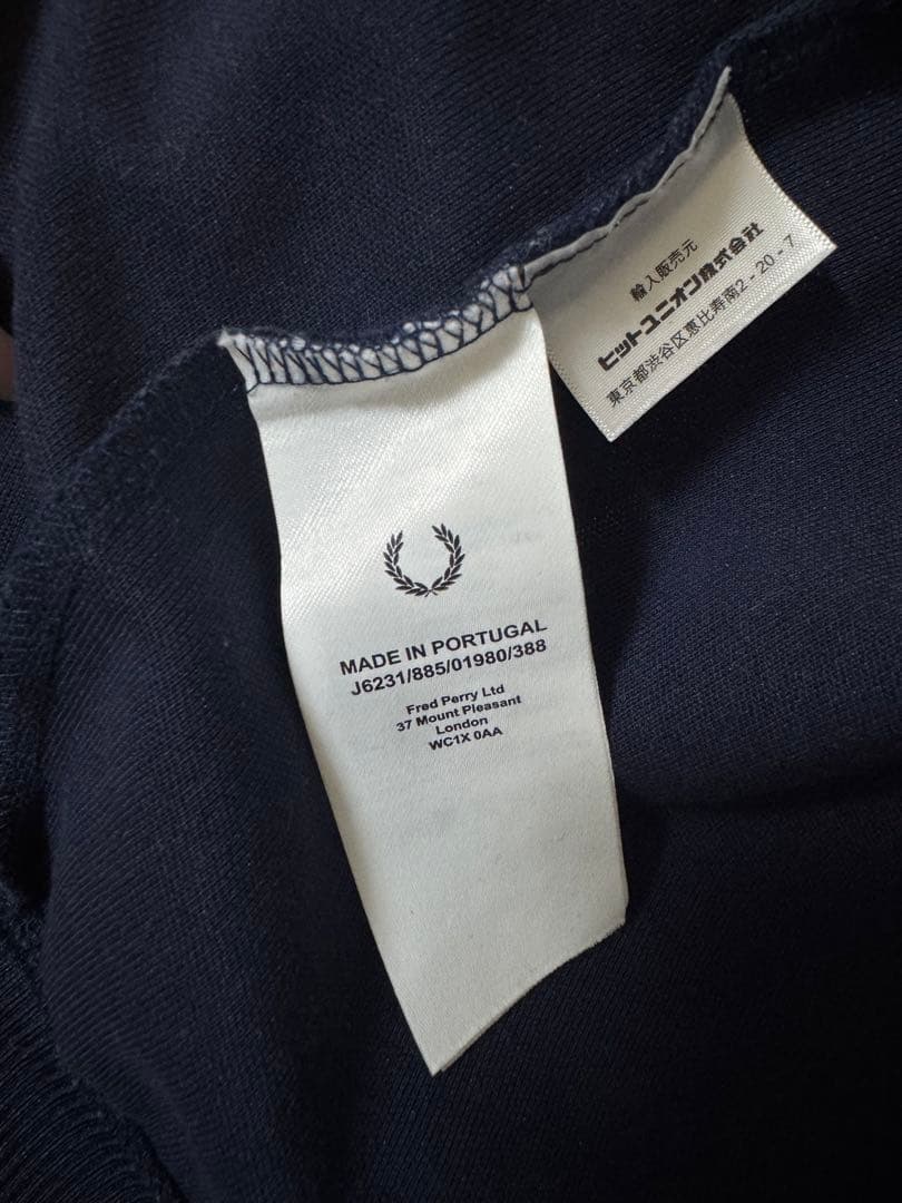 FRED PERRY （テープド トラック ジャケット）ネイビー