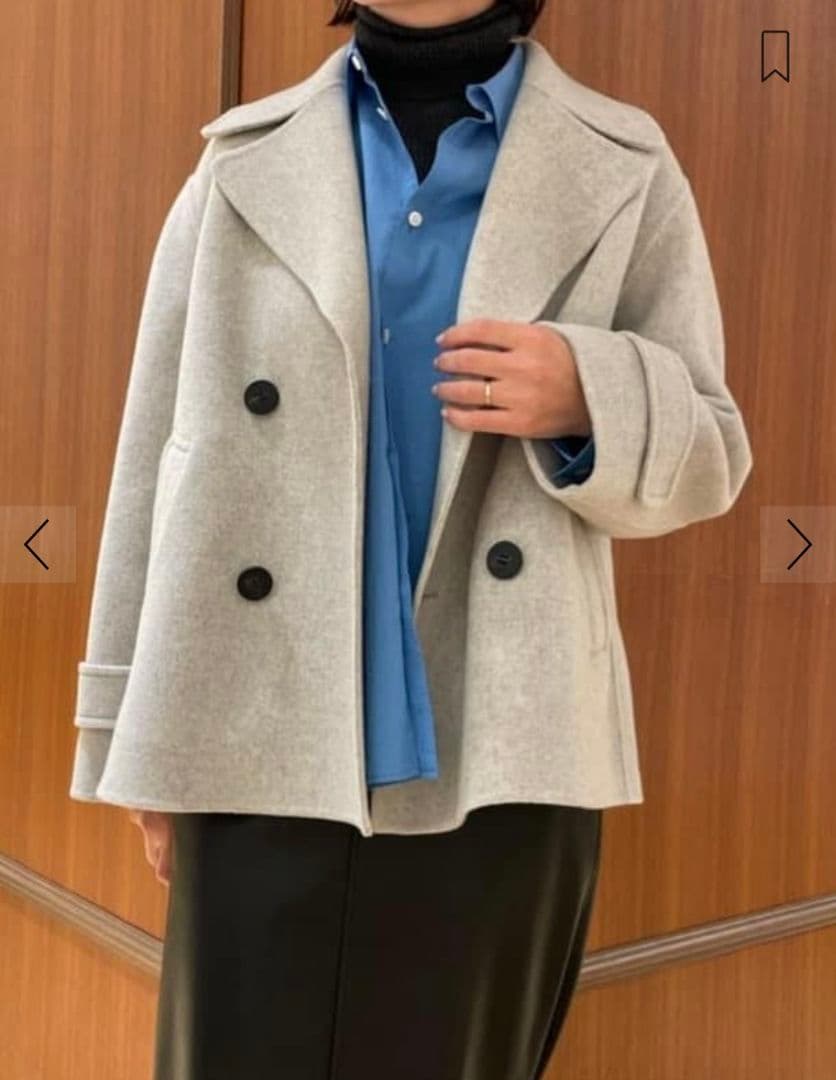 ★美品★ GALERIE VIE ウールカシミアダブルフェイスPコート