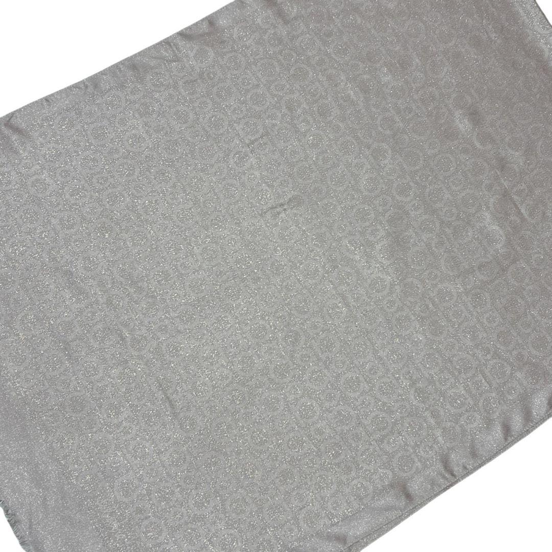 美品✨サルヴァトーレフェラガモ 大判ストール ショール ガンチーニ ラメ