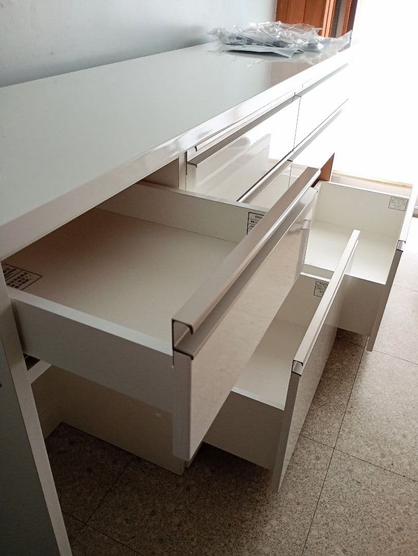 幅180【美品ニトリ】10万リガーレ組み合わせキッチンボード/チェスト/食器棚