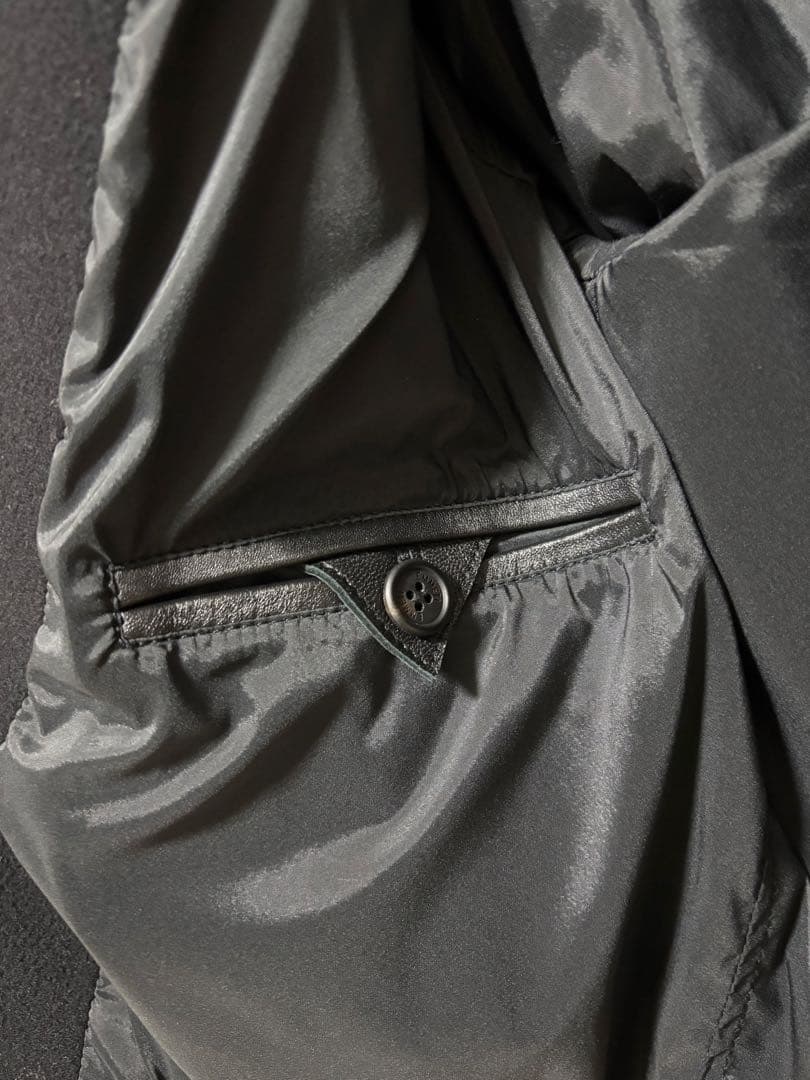 【菅原靴店限定】EMMETI レザーカシミアスタジャン 48 ※完売商品※極美品