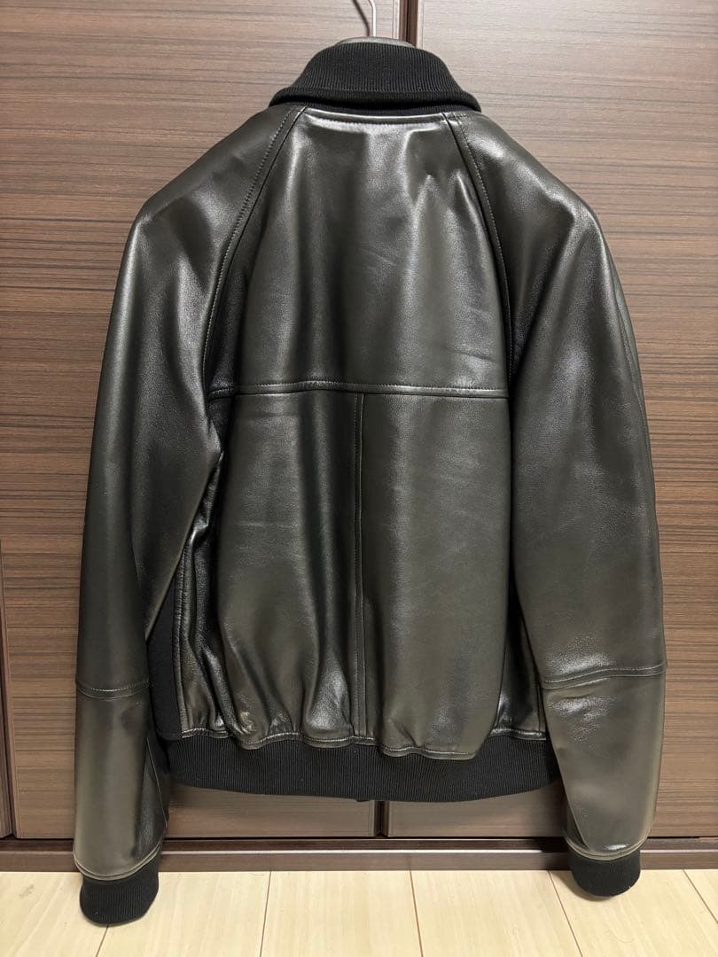 【菅原靴店限定】EMMETI レザーカシミアスタジャン 48 ※完売商品※極美品