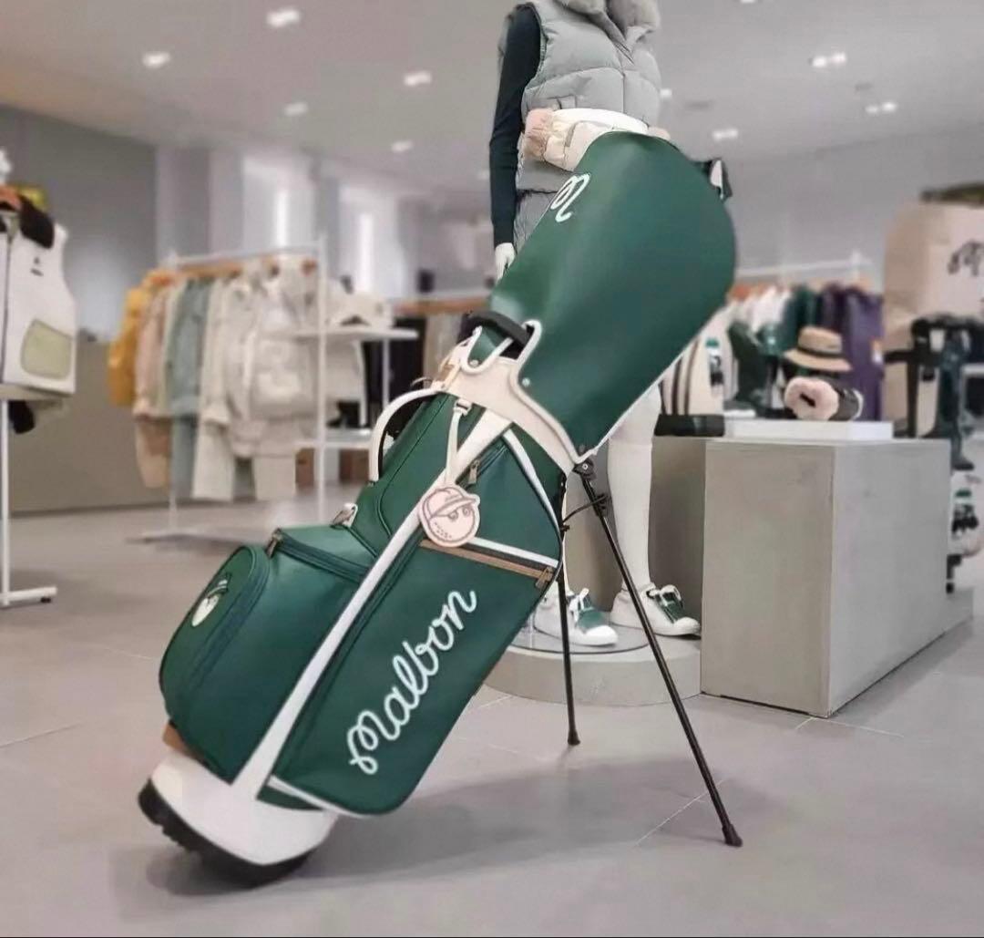 キャディーバッグ　緑　マルボンゴルフ MALBON GOLF