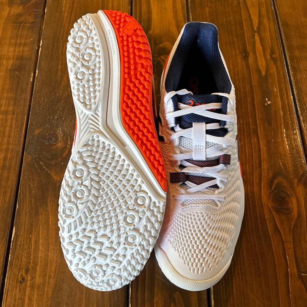 アシックス　メンズテニスシューズ　オムニクレー　ゲルレゾリューション9OC