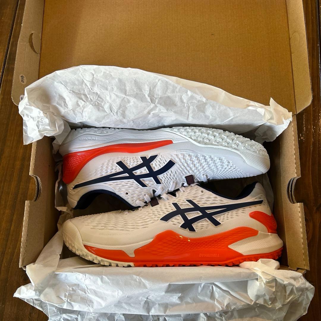 アシックス　メンズテニスシューズ　オムニクレー　ゲルレゾリューション9OC