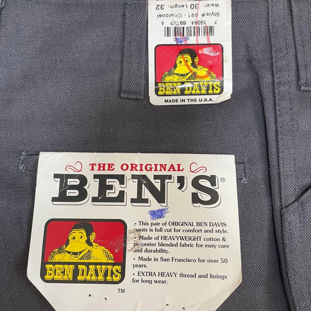 90s USA製 デッドストック BEN DAVIS フリスコパンツ グレー