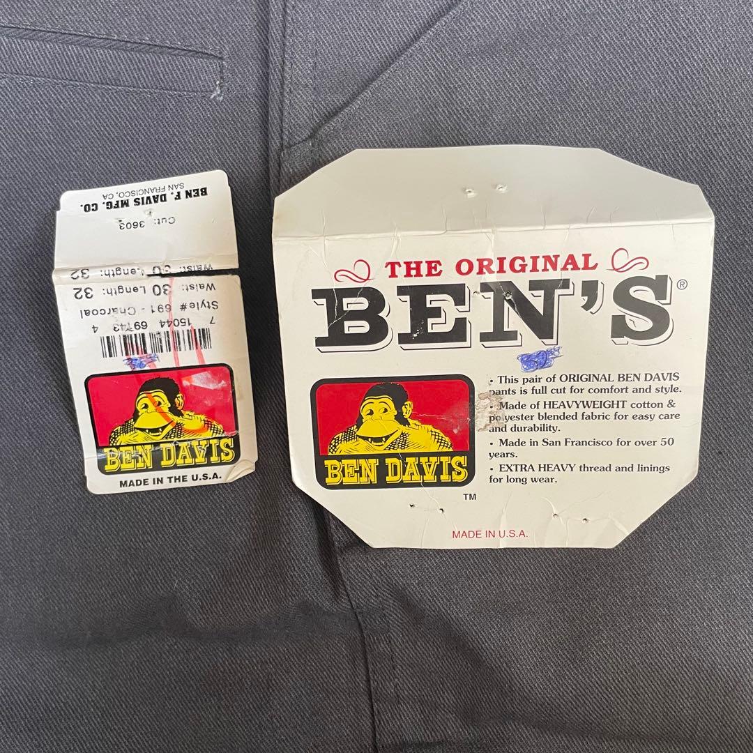 90s USA製 デッドストック BEN DAVIS フリスコパンツ グレー