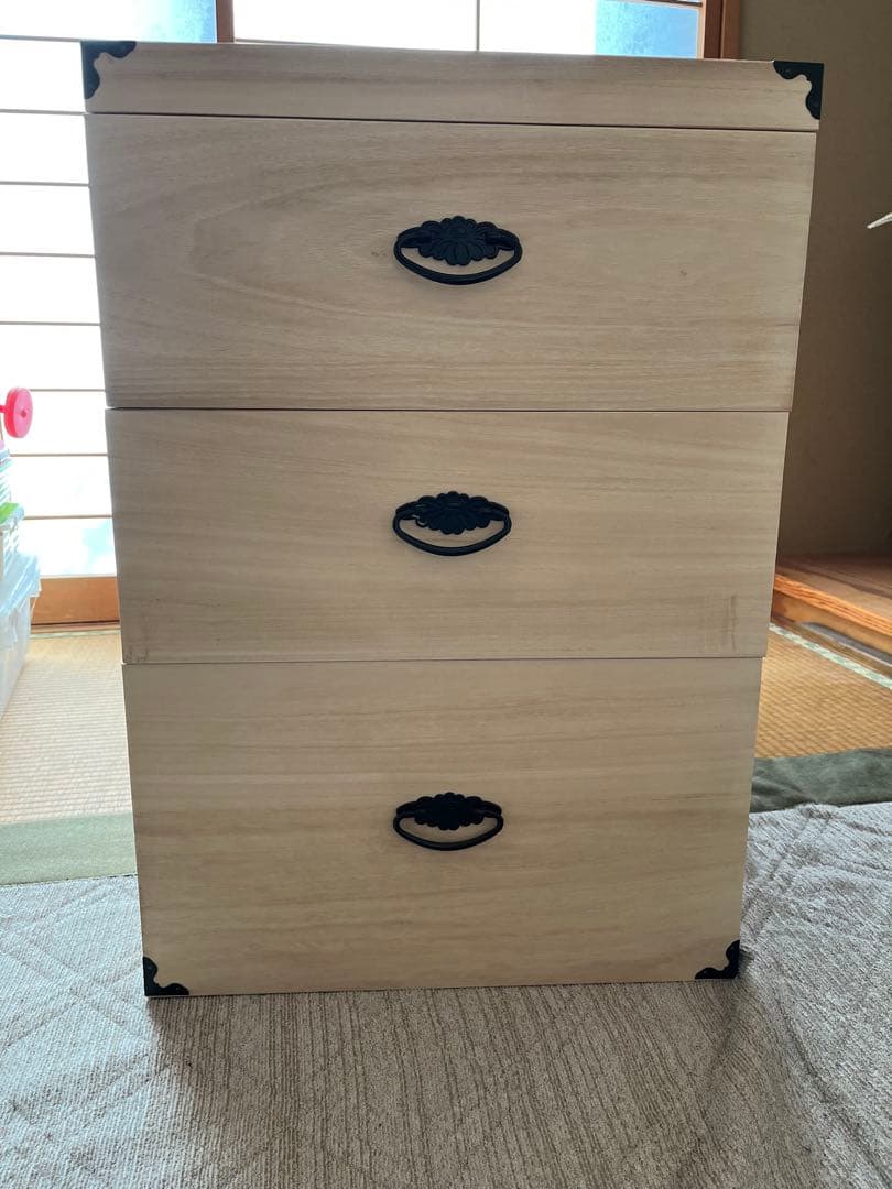 総桐雛人形ケース　3段ボックス