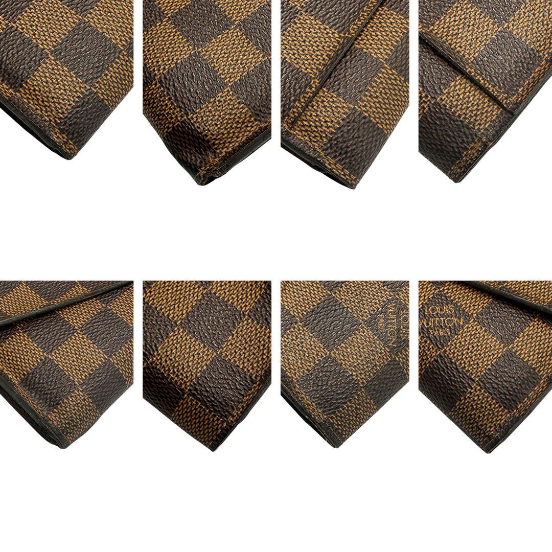 【極美品】ルイヴィトン 新型ポルトフォイユ サラ ダミエエベヌ 2つ折り長財布