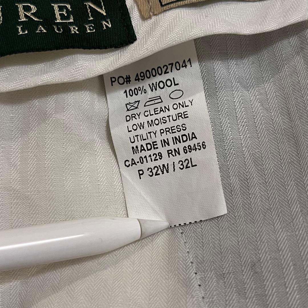 パンツ LAUREN RALPH LAUREN two tuck wool slacks