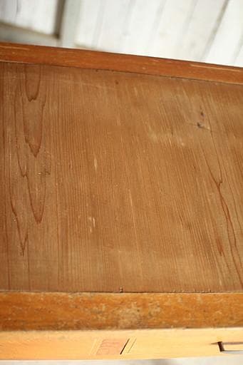 古い木製の机　引き出し2杯　作業台　ワークデスク　テーブル　古家具　アンティーク