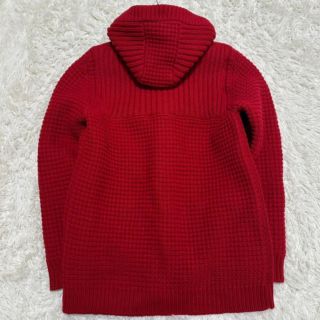 希少カラー バーク ダッフルコート 編み込みジャケット アウター 肉厚 イタリア