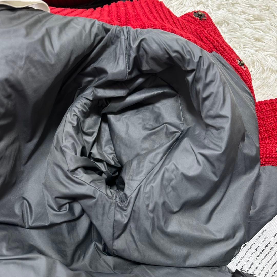 希少カラー バーク ダッフルコート 編み込みジャケット アウター 肉厚 イタリア